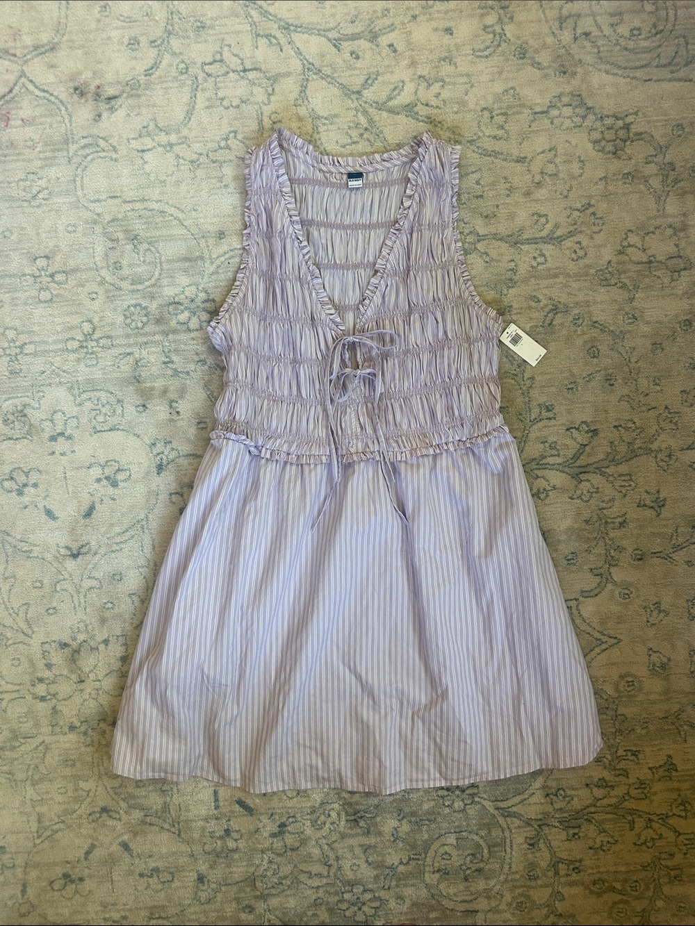 NWT Women’s Old Navy Lavender Smocked Sleeveless Dress
